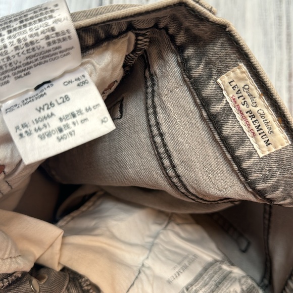 New Without Tags Levi’s 501S Distressed Grey- W26/L28 - Picture 5 of 5